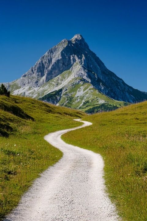 一路风景如画的大山之旅