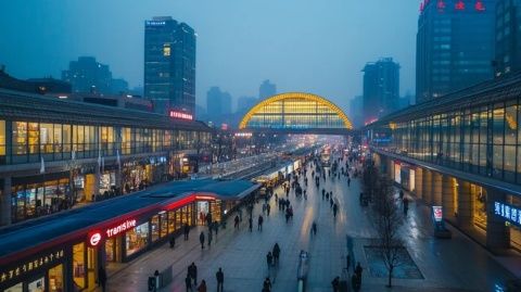 郑州雨雪致大面积列车晚点部分高速禁止上站