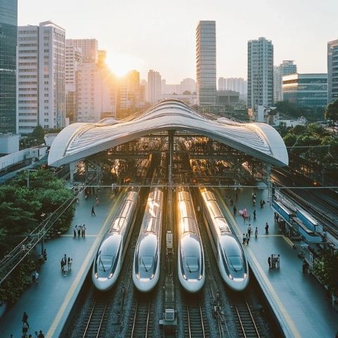 列车从成都东客站出发，一路向北,途经的城市都是响当当的名号。绵阳