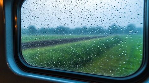 暴雨突然来袭，火车晚点100分钟