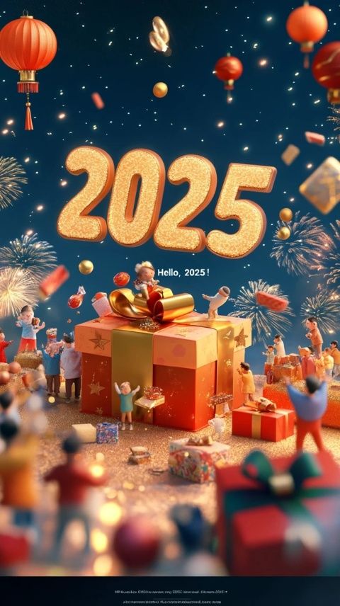 C2025次列车祝您新年快乐