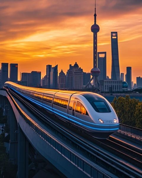 中国高铁领跑全球：4万公里网络、350km/h极速，展望超高速磁悬浮未来