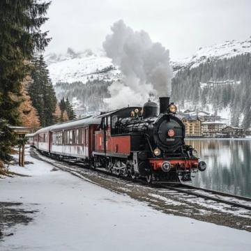 美美姥姥的慢生活欧洲旅游日记瑞士，雪山和观光火车